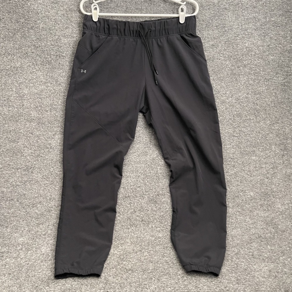 Under Armour Storm Fusion Pant Womens Sz M Black Loose Fit Jogger 1325806